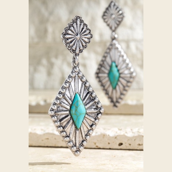 Boho Semi-Precious Stone Earrings - Picture 6 of 7